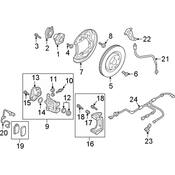 Audi Brake Hydraulic Hose - Genuine Audi 4KE611775