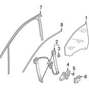 Audi Window Regulator - Genuine Audi 4KE837462
