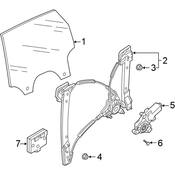 Audi Window Regulator - Genuine Audi 4KE839461