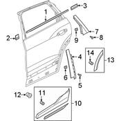 Audi Door Molding - Genuine Audi 4KE853969EGRU