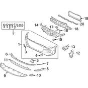 Audi Headlight Washer Cover - Genuine Audi 4KE955275GRU