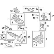 Audi Console Panel - Genuine Audi 4KL8633036PS