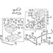 Audi Diesel Emissions Fluid Tank Insulator - Genuine Audi 4L0201693A