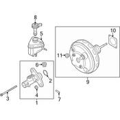 Audi Brake Master Cylinder Cap - Genuine Audi 4L0611349