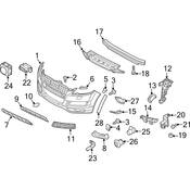 Audi Fog Light Trim - Genuine Audi 4L0807675C01C