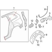 Audi Fuel Filler Housing - Genuine Audi 4L0809933B