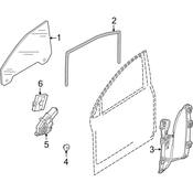 Audi Window Regulator - Genuine Audi 4L0837462E