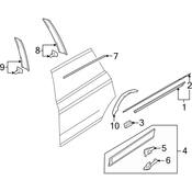 Audi Door Reveal Molding - Genuine Audi 4L0853816J2ZZ