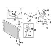 Audi Radiator Coolant Hose - Genuine Audi 4M0121472AF
