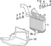 Audi Radiator Support Air Duct - Genuine Audi 4M0145333H
