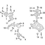 Audi Engine Mount Heat Shield - Genuine Audi 4M0199388C