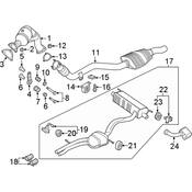 Audi Exhaust System Hanger Bracket - Genuine Audi 4M0253144E