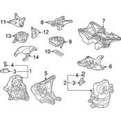 Audi Auto Trans Mount - Genuine Audi 4M0399152N