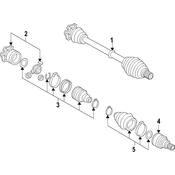 Audi Axle Assembly - Genuine Audi 4M0407271AC