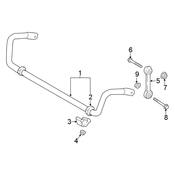 Audi Suspension Stabilizer Bar - Genuine VW Audi 4M0411305A