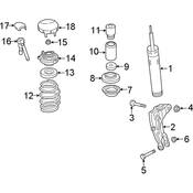 Audi Suspension Air Spring Bracket - Genuine Audi 4M0413038L