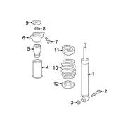Audi Shock Absorber - Genuine Audi 4M0513035AB