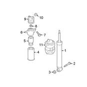 Audi Shock Mount - Genuine Audi 4M0513353F