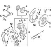 Audi Disc Brake Rotor - Genuine Audi 4M0615301BS