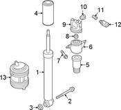 Audi Shock Absorber - Genuine Audi 4M0616001AK