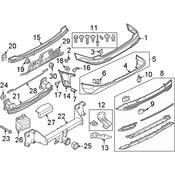 Audi Bumper Guide Bracket - Genuine Audi 4M0807458A