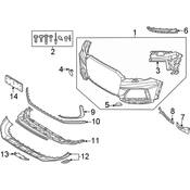 Audi Radiator Support Splash Shield - Genuine Audi 4M0807611G