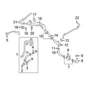 Audi HVAC Heater Hose - Genuine Audi 4M0819337AR