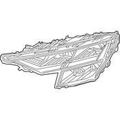 Audi Headlight Assembly - Genuine Audi 4M8941783B