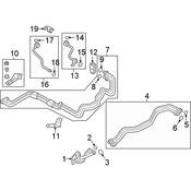 Audi A/C Refrigerant Line Bracket - Genuine Audi 4M0820769H