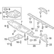 Audi Undercar Shield - Genuine Audi 4M0825236AK