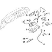 Audi Deck Lid Release Solenoid Clip - Genuine Audi 4M0827310