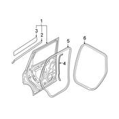 Audi Door Seal - Genuine Audi 4M0833721D