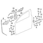 Audi Door Lock Rod Cover - Genuine Audi 4M0837096