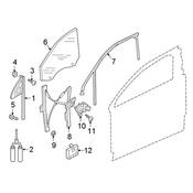 Audi Window Regulator - Genuine Audi 4M0837461A