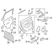 Audi Door Window Belt Weather Strip - Genuine Audi 4M0839480