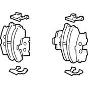 Audi Disc Brake Pad - Genuine Audi 4S0698451P