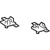 Audi Radiator Mount Bracket - Genuine Audi 4S0814541C