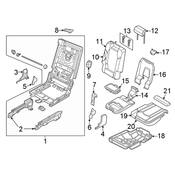 Audi Seat Belt Trim Bezel - Genuine Audi 4M0857763SF3