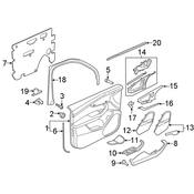 Audi Interior Door Handle Trim - Genuine Audi 4M0868077D
