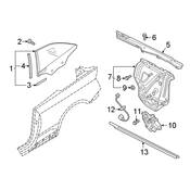 Audi Window Regulator Motor - Genuine Audi 5Q0959407FA03
