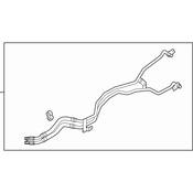 Audi Automatic Transmission Oil Cooler Hose - Genuine Audi 7L8317801F