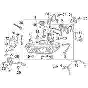 Audi Headlight Assembly - Genuine Audi 4M0941044E