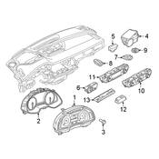 Audi Headlight Switch - Genuine Audi 4M0941531AA5PR