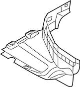 Audi Radiator Support Splash Shield - Genuine Audi 80A853888K