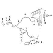 Audi Headlight Washer Nozzle - Genuine Audi 4M0955187