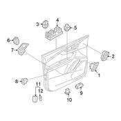 Audi Door Window Switch - Genuine Audi 4M09598555PR