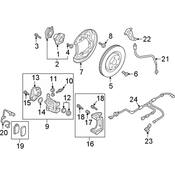 Audi ABS Wheel Speed Sensor Wiring Harness - Genuine Audi 4M0972254R