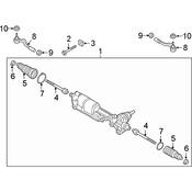 Audi Rack and Pinion Assembly - Genuine Audi 4M1423053J