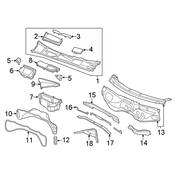 Audi Cowl Cover - Genuine Audi 4M1819154A9B9