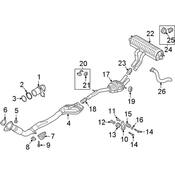 Audi Exhaust System Hanger Bracket - Genuine Audi 4M4253144E